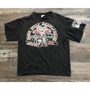 Vintage 1996 Sturgis Black Hills Rally Motorcycle Double Sided T Shirt Mens XL